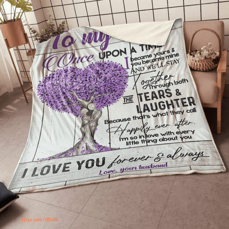 blanket for wife my wife tree of life once upon a time happily ever after - Super King - Ettee