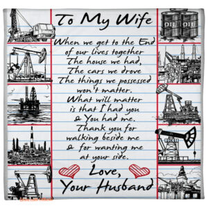 blanket for wife oilfield mans wife - Super King - Ettee