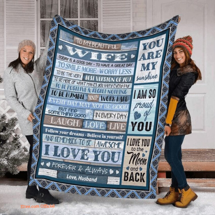blanket for wife romantic you are my sunshine - Super King - Ettee