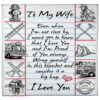 blanket for wife birthday valentines day firefighter i love you - Super King - Ettee