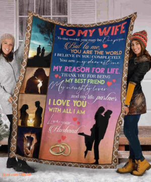 blanket for wife thank you for being my best friend - Super King - Ettee