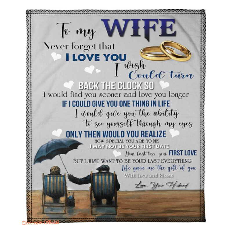 blanket for wife turn back the clock - Super King - Ettee