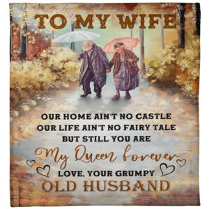 blanket for wife our home aint no castle my queen forever - Super King - Ettee