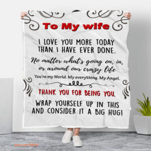 blanket for wife i love you more today - Super King - Ettee
