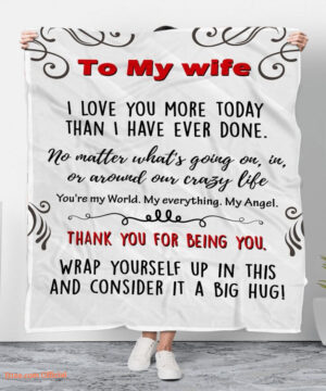 blanket for wife i love you more today - Super King - Ettee