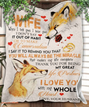 blanket for wife it out of habit or to make - Super King - Ettee