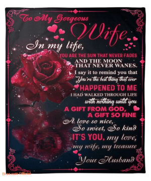 blanket for the wife my love my life my treasure - Super King - Ettee