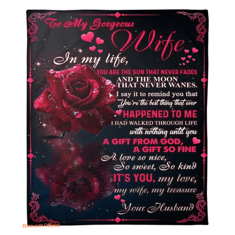 blanket for the wife my love my life my treasure - Super King - Ettee