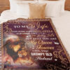 blanket for wife for valentine lion couple our home aint no castle - Super King - Ettee