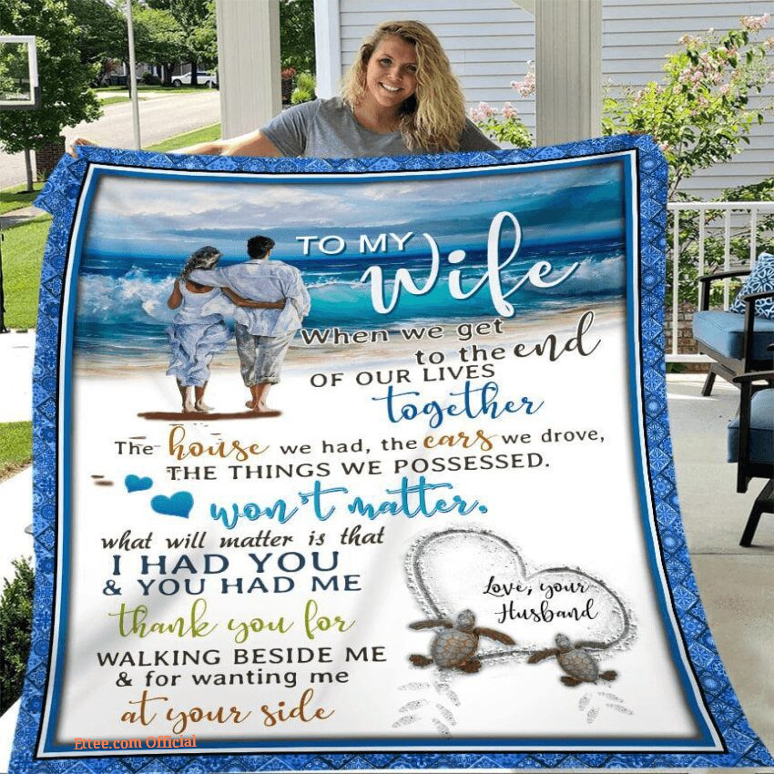 blanket for wife valentine day i love you with all im - Ettee - blanket