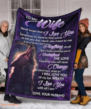 blanket for wife on valentine day ill love you till my last breath - Super King - Ettee