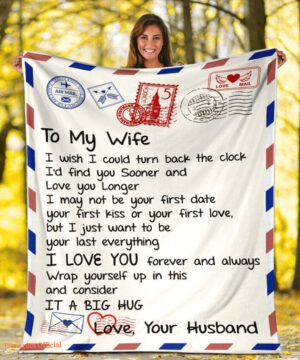 blanket for wife romantic love mail i love you forever always - Super King - Ettee