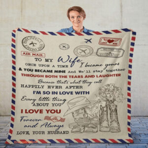 blanket for wife once upon a time letter - Super King - Ettee