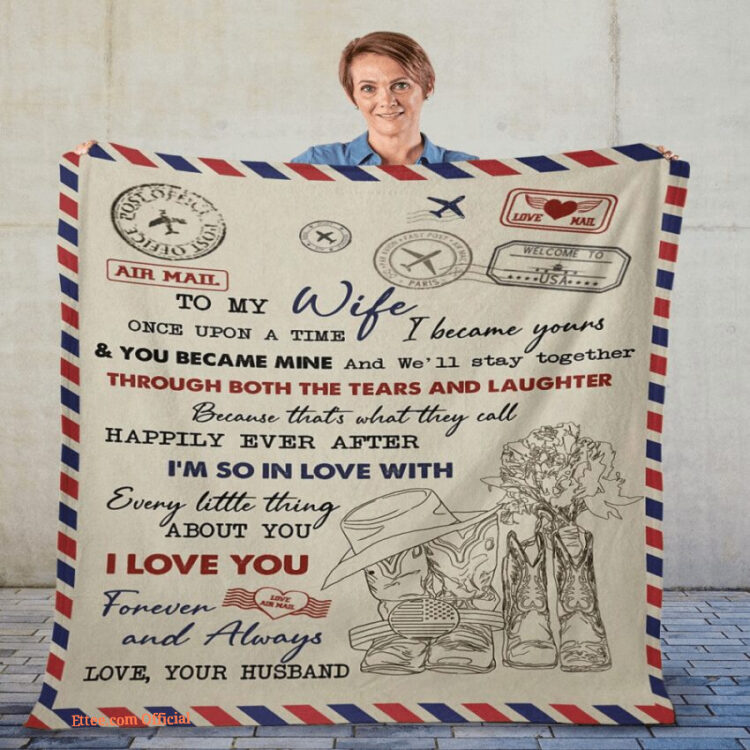 blanket for wife once upon a time letter - Super King - Ettee