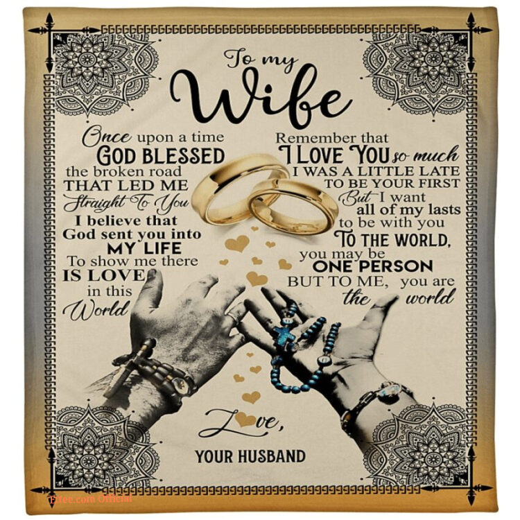 blanket for wife once upon a times god blessed - Super King - Ettee