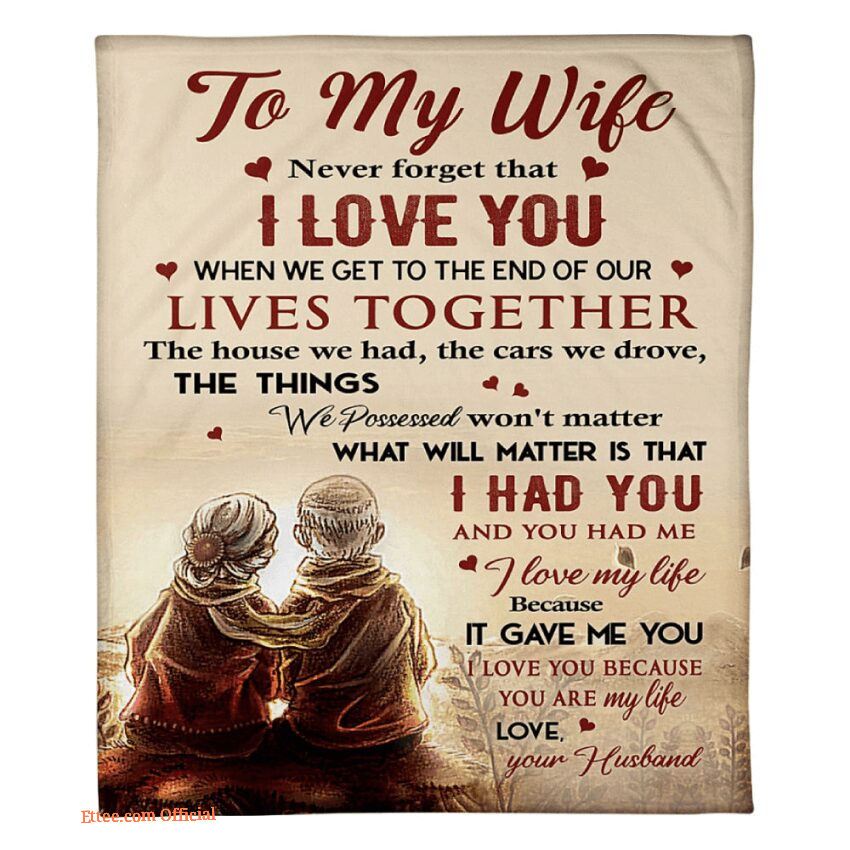 blanket for wife my happily ever after i love you with all my whole heart - Ettee - blanket