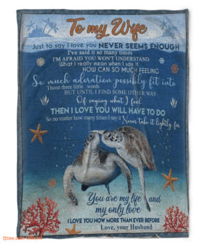 blanket for wife valentine day you are my life my only love - Super King - Ettee