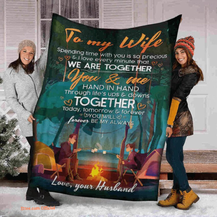 blanket for wife we are together you me - Super King - Ettee