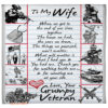 blankets to my wife valentine day gifts for my wife veteran - Super King - Ettee