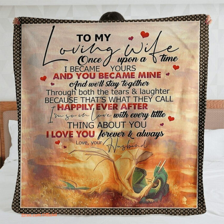 blanket for wife on valentines day i love you forever always - Super King - Ettee