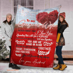 blanket for wife never forget that i love you - Super King - Ettee