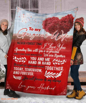 blanket for wife never forget that i love you - Super King - Ettee