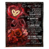 blanket for wife rosewine id find youid choose you - Super King - Ettee