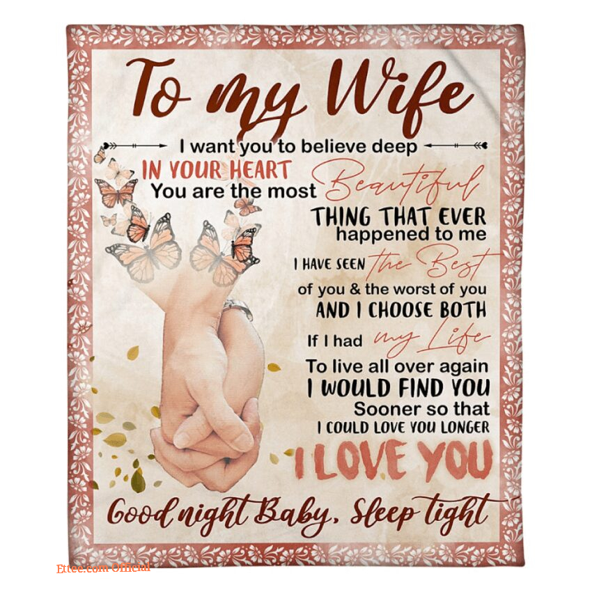 blanket for wife ill truly love till the end - Ettee - blanket