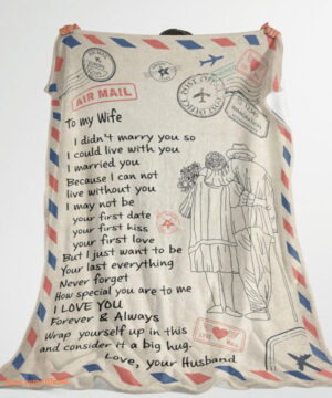 blanket for wifes valentine day consider it a big hug air mail - Super King - Ettee