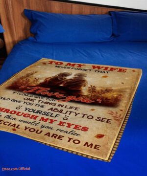 blanket for wife on valentine day husband to wife if i could give u old couple - Super King - Ettee