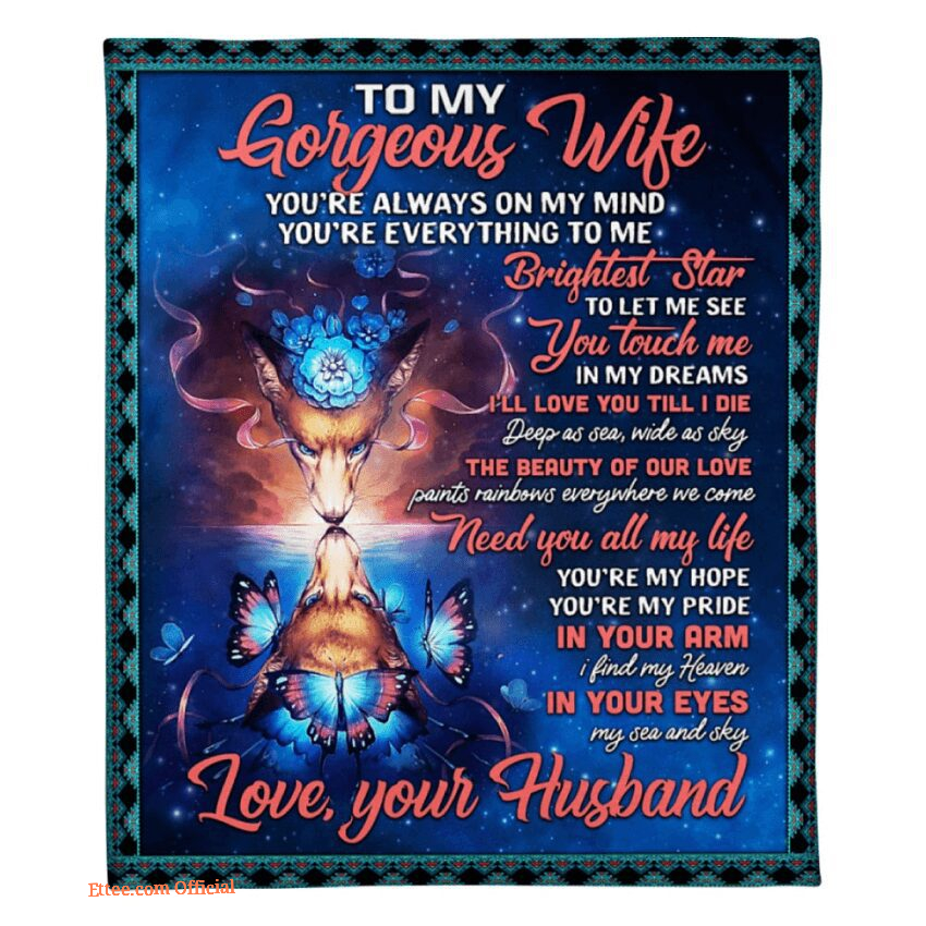blanket for wife i knew i became yours you becam mine - Ettee - anniversary gift