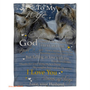 wolf blanket to my wife becoming your friend was a choice - Super King - Ettee