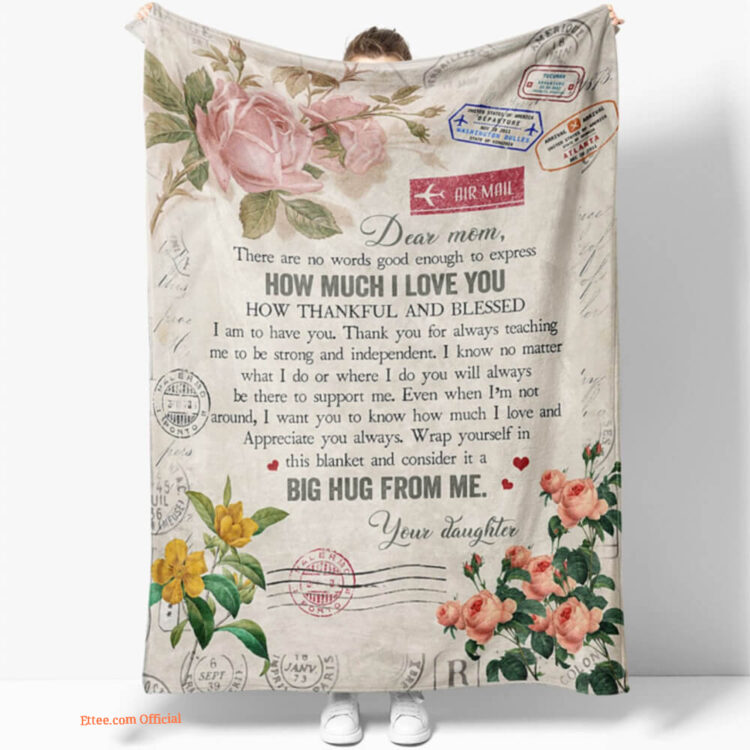 Mother Quilt Blanket How Much I Love You. Lightweight And Smooth Comfort - Super King - Ettee