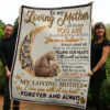 Mother Quilt Blanket To My Mom Bears Sunflower I Love You To The Moon And Back - Super King - Ettee