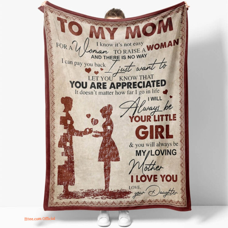 To My Mom I Know Its Not Easy For A Woman Quilt Blanket. Foldable And Compact - Super King - Ettee