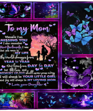 To My Mom I Will Always Be Your Little Girl And You Will Always Quilt Blanket - Super King - Ettee