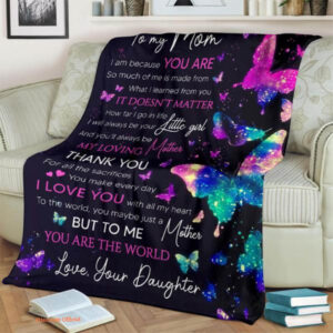 To My Mom Thank You For All Sacrifices Quilt Blanket Animal Gift - Super King - Ettee