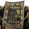 To My Mom You Are A Sunflower Warmth From Daughter Quilt Blanket - Super King - Ettee