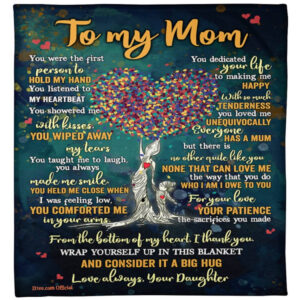 Mother Quilt Blanket You Were The First Person To Hold My Hand - Super King - Ettee