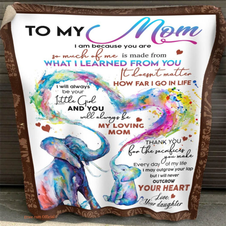 Mother Quilt Blanket You Will Always My Loving Mom. Foldable And Compact - Ettee - blanket
