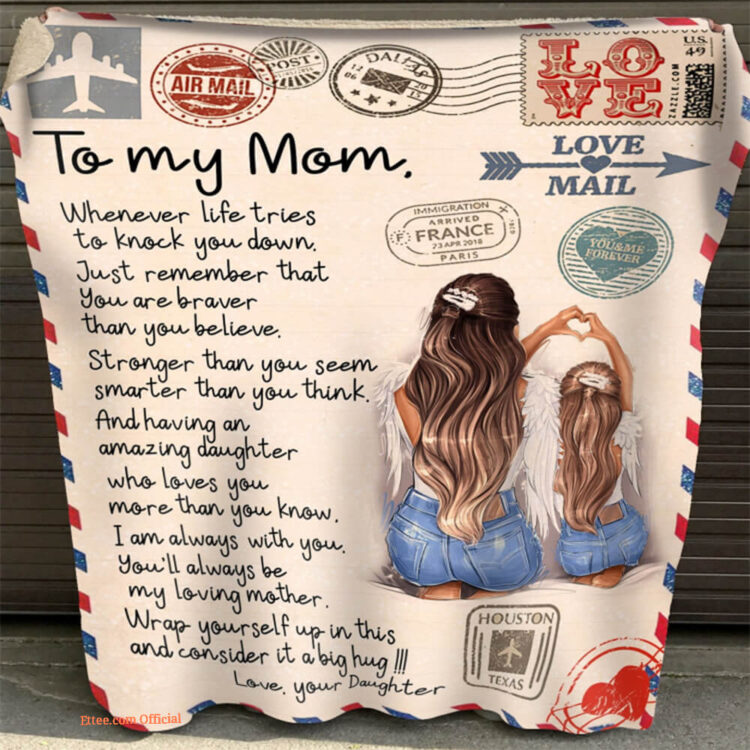Mother Quilt Blanket You'll Always Be My Loving Mother. Light And Durable - Super King - Ettee