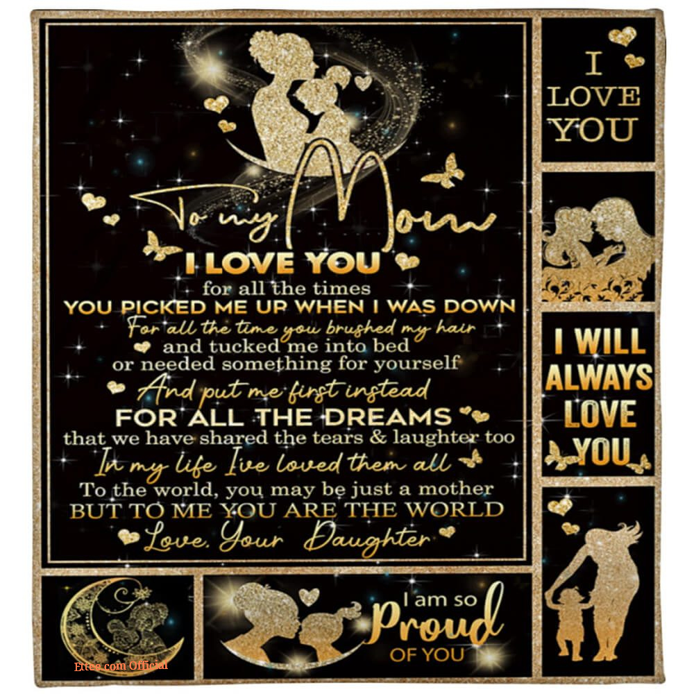 I Love You For All The Times Quilt Blanket Meaningful Mothers - Ettee - I Love You For All The Times Quilt Blanket Meaningful Mothers