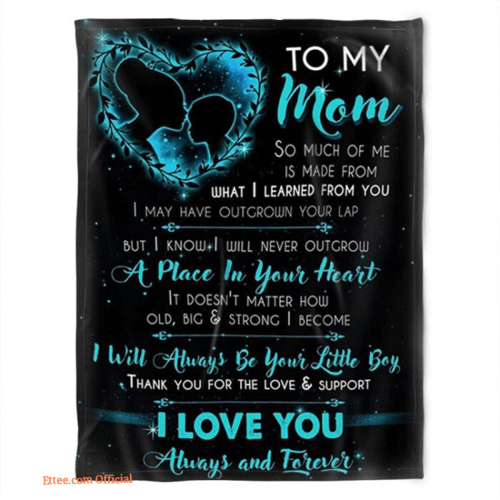To My Mom I Love You Always And Forever Maternal Love Mama Kiss Quilt Blanket - Super King - Ettee