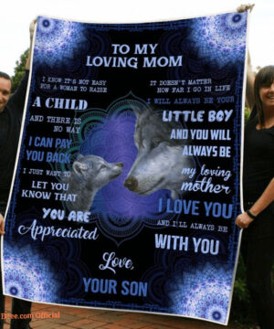 To My Mom I Still Always Be Your Little Boy Quilt Blanket - Super King - Ettee