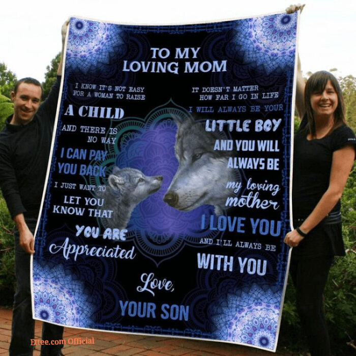 To My Mom I Still Always Be Your Little Boy Quilt Blanket - Super King - Ettee