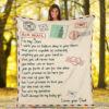 air mail from dad to son fleece blanket - Super King - Ettee
