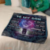gift for son blanket i want u to belive deep lion mom to son - Super King - Ettee