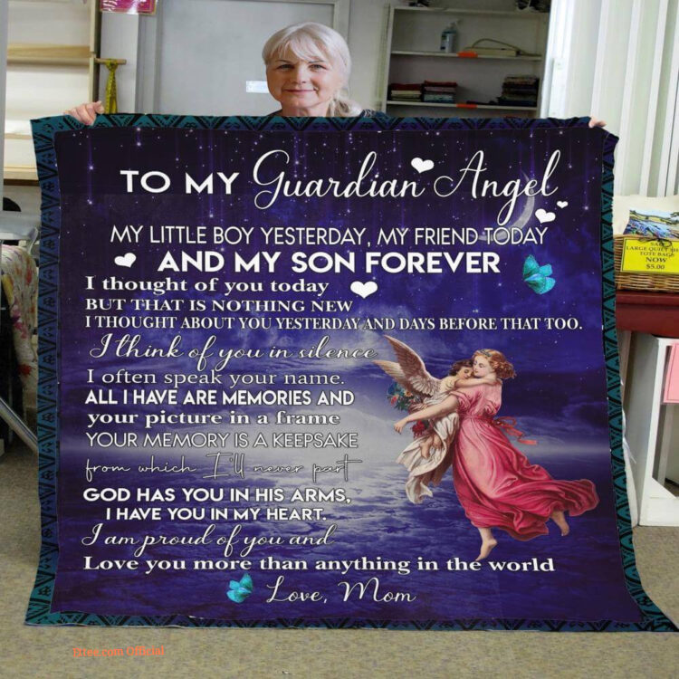 gift for son blanket in loving memory fleece blanket - Super King - Ettee