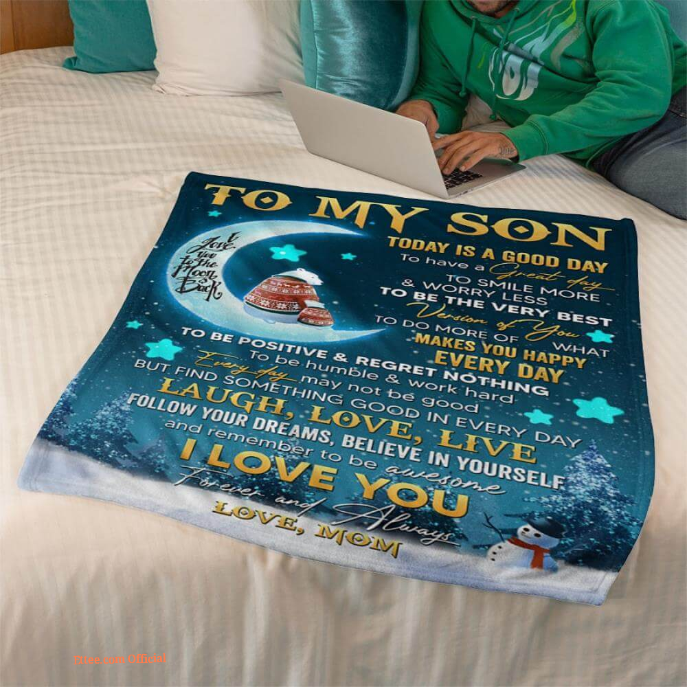 gift for son blanket lion to my son youll always be my little boy - Ettee - blanket