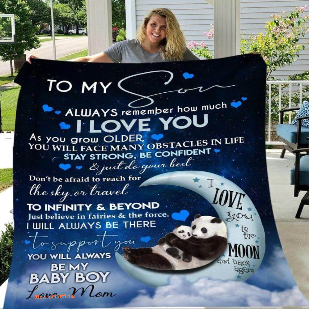 gift for son blanket mom to son never forget i love you lion blanket - Ettee - blanket
